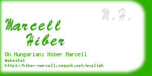 marcell hiber business card